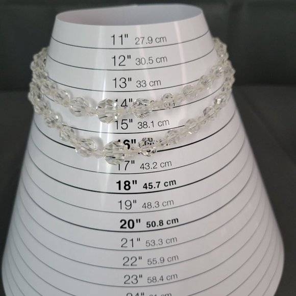 Japan Marked Womens Two Strand Aurora Borealis Beaded Fashion Necklace 14 in - Picture 7 of 7